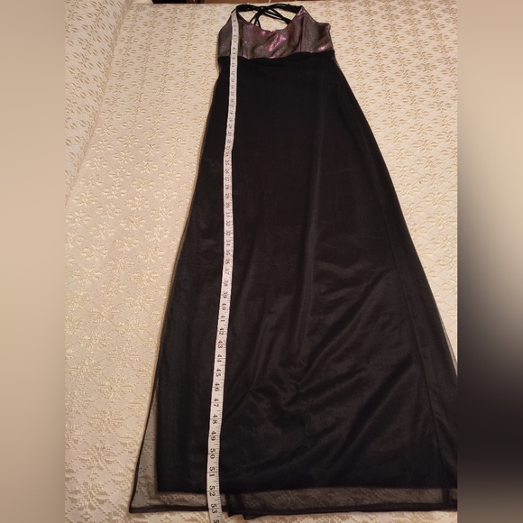 Sexy black and purple evening gown - Picture 7 of 10